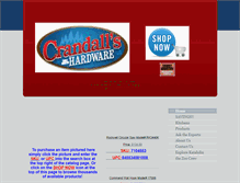 Tablet Screenshot of crandallshardware.com